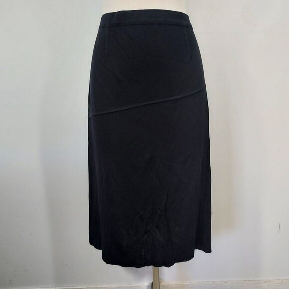 Exclusively Misook Skirt Womens 1X Black Aline Pull On Stretch Elastic Waist - Picture 2 of 12